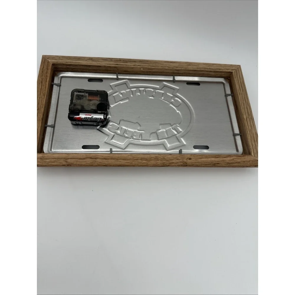 North Carolina‎ Tar Ram Logo Football License plate Wall Clock 12x8 Working